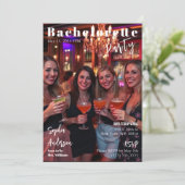 Invitation Bachelorette de couverture du magazine (Debout devant)