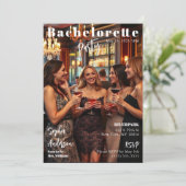Invitation Bachelorette de couverture du magazine (Debout devant)