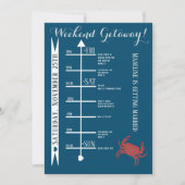 Invitation Bachelorette de crabe nautique (Devant)