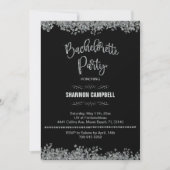 Invitation Bachelorette de diamant et Parties scintillant (Devant)