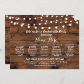 Invitation Bachelorette de Fête de l'mariée (Devant / Derrière)