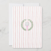 Invitation Bachelorette de golf Par-Tee (Dos)