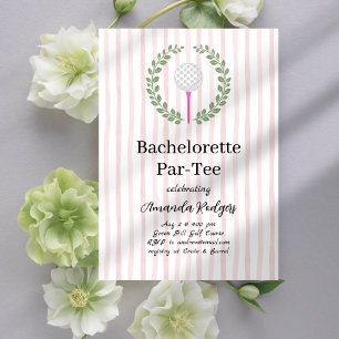 Invitation Bachelorette de golf Par-Tee
