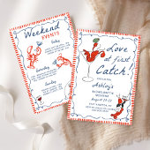 Invitation Bachelorette de homard côtier