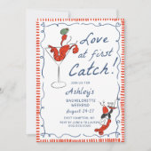 Invitation Bachelorette de homard côtier (Devant)