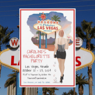 Invitation Bachelorette de Las Vegas