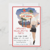 Invitation Bachelorette de Las Vegas (Devant)