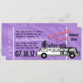 Invitation Bachelorette de Limo (Devant / Derrière)