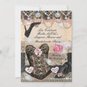 Invitation Bachelorette de lingerie classique et élégante (Devant)
