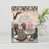 Invitation Bachelorette de lingerie classique et élégante (Debout devant)