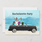 Invitation Bachelorette de mariage de la plage de Destination (Devant)