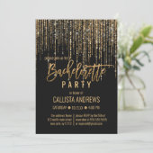 Invitation Bachelorette de rideau de Parties scintillant en o (Debout devant)
