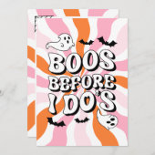 Invitation Bachelorette de super Boo's Before I Do (Devant / Derrière)