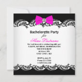 Invitation Bachelorette Dentelle Rose Corset Champagne (Dos)