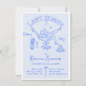 Invitation Bachelorette Dernière fête du toast (Devant)