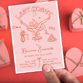 Invitation Bachelorette Dernière fête du toast