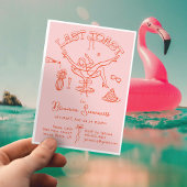 Invitation Bachelorette Dernière fête du toast