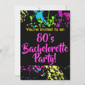 Invitation Bachelorette des années 80 (Devant)