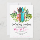 Invitation Bachelorette Destination Bikini Beach Brive Bash (Devant)