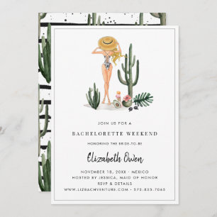 Invitation Bachelorette Destination Bikini Bridal Bash