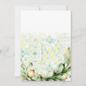 Invitation Bachelorette Destination Citrus Méditerranéen (Dos)