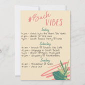 Invitation Bachelorette d'été AF vert et rose (Dos)