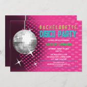 Invitation Bachelorette Disco Party (Devant / Derrière)