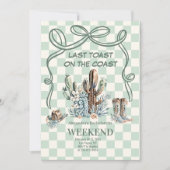 Invitation Bachelorette du désert occidental (Devant)