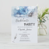 Invitation Bachelorette du lac Winter Mountain (Debout devant)
