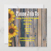 Invitation Bachelorette du ranch rustique (Dos)