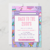 Invitation Bachelorette Du Week-End De L'An 2000 (Devant)