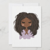 Invitation Bachelorette d'une Américaine Africaine (Devant)