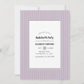 Invitation Bachelorette d'une Américaine Africaine (Dos)