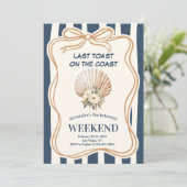 Invitation Bachelorette Elegance Seashell (Debout devant)