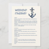 Invitation Bachelorette en bleu côtier En vichy champag nauti (Dos)