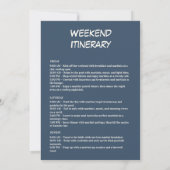 Invitation Bachelorette en damier de bord de mer rustique (Dos)