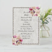 Invitation Bachelorette en marbre blanc (Debout devant)