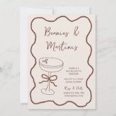 Invitation Bachelorette Fanies & Martinis Hand Drake Weekend (Devant)