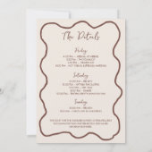 Invitation Bachelorette Fanies & Martinis Hand Drake Weekend (Dos)