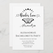 Invitation Bachelorette fête céleste papillon (Devant / Derrière)