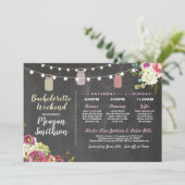 Invitation Bachelorette Fête de l'mariée Itinéraire Jars Chal (Debout devant)