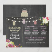 Invitation Bachelorette Fête de l'mariée Itinéraire Jars Chal (Devant / Derrière)