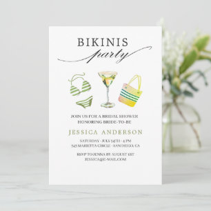 Invitation Bachelorette Fête des mariées de la fête de Bikini