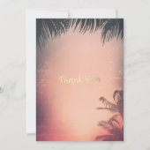 Invitation Bachelorette Fête Summer Beach Palm Trees Lumières (Dos)