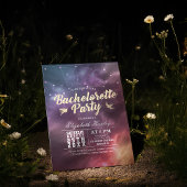 Invitation Bachelorette fêtes étoiles Sky Galaxy Constellatio