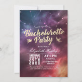 Invitation Bachelorette fêtes étoiles Sky Galaxy Constellatio (Devant)