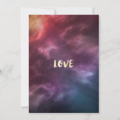 Invitation Bachelorette fêtes étoiles Sky Galaxy Constellatio (Dos)