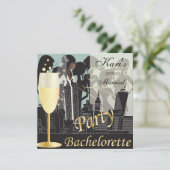 Invitation Bachelorette Filles Nuit Sortie - Paloma Blue (Debout devant)