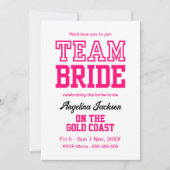 Invitation Bachelorette Filles Week-end Hot Rose (Devant)