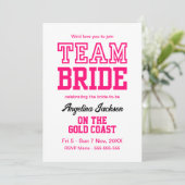 Invitation Bachelorette Filles Week-end Hot Rose (Debout devant)